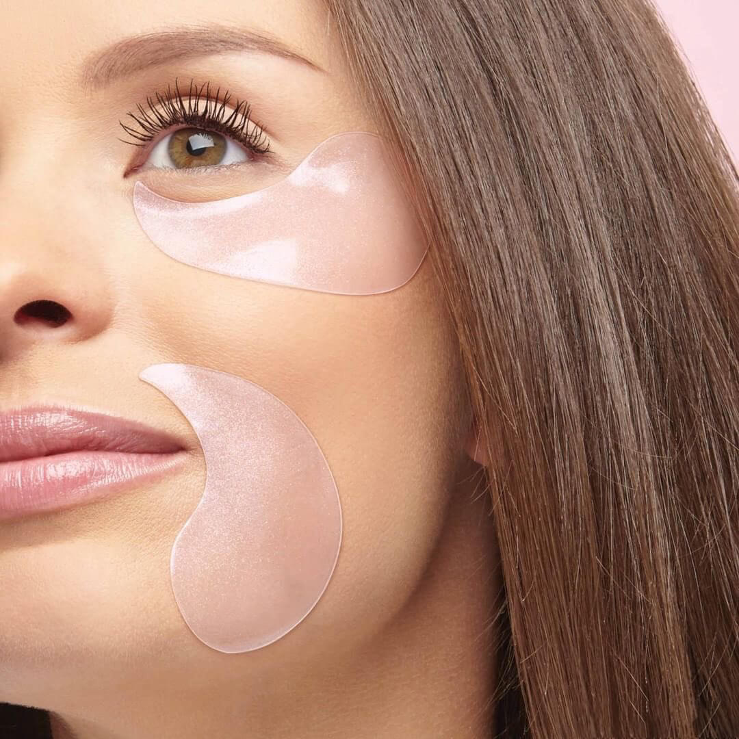 pink collagen hydrogel eye patch